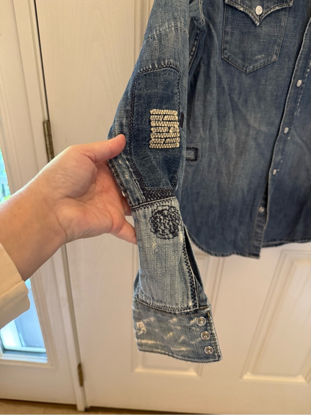 Ralph Lauren distressed western denim shirt - Picture 10 of 12